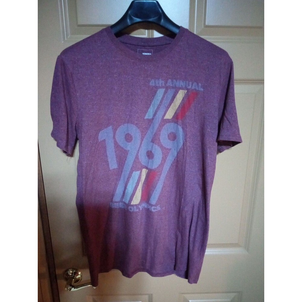 4th Annual 1969 Beer Olympics  Size L Tall Graphic T-Shirt Short Sleeve